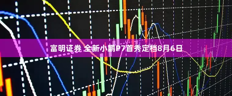 富明证券 全新小鹏P7首秀定档8月6日